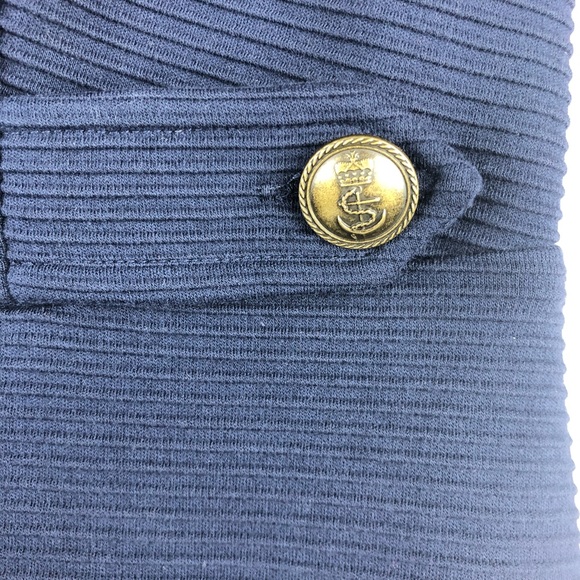 Boden Cordelia Ottoman Navy Ribbed Dress - Size 6 - Picture 6 of 8